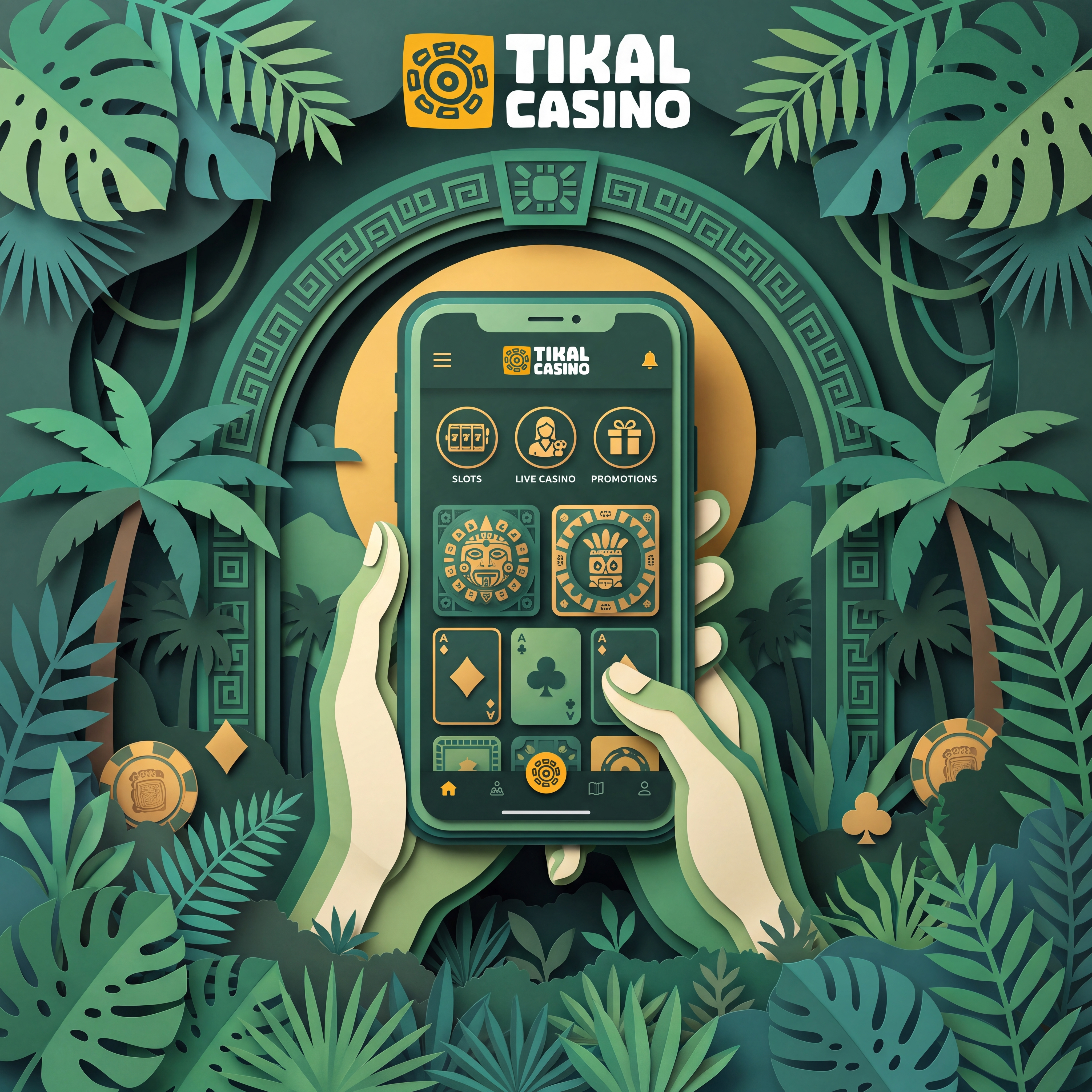 Tikal Casino gateway to a new account