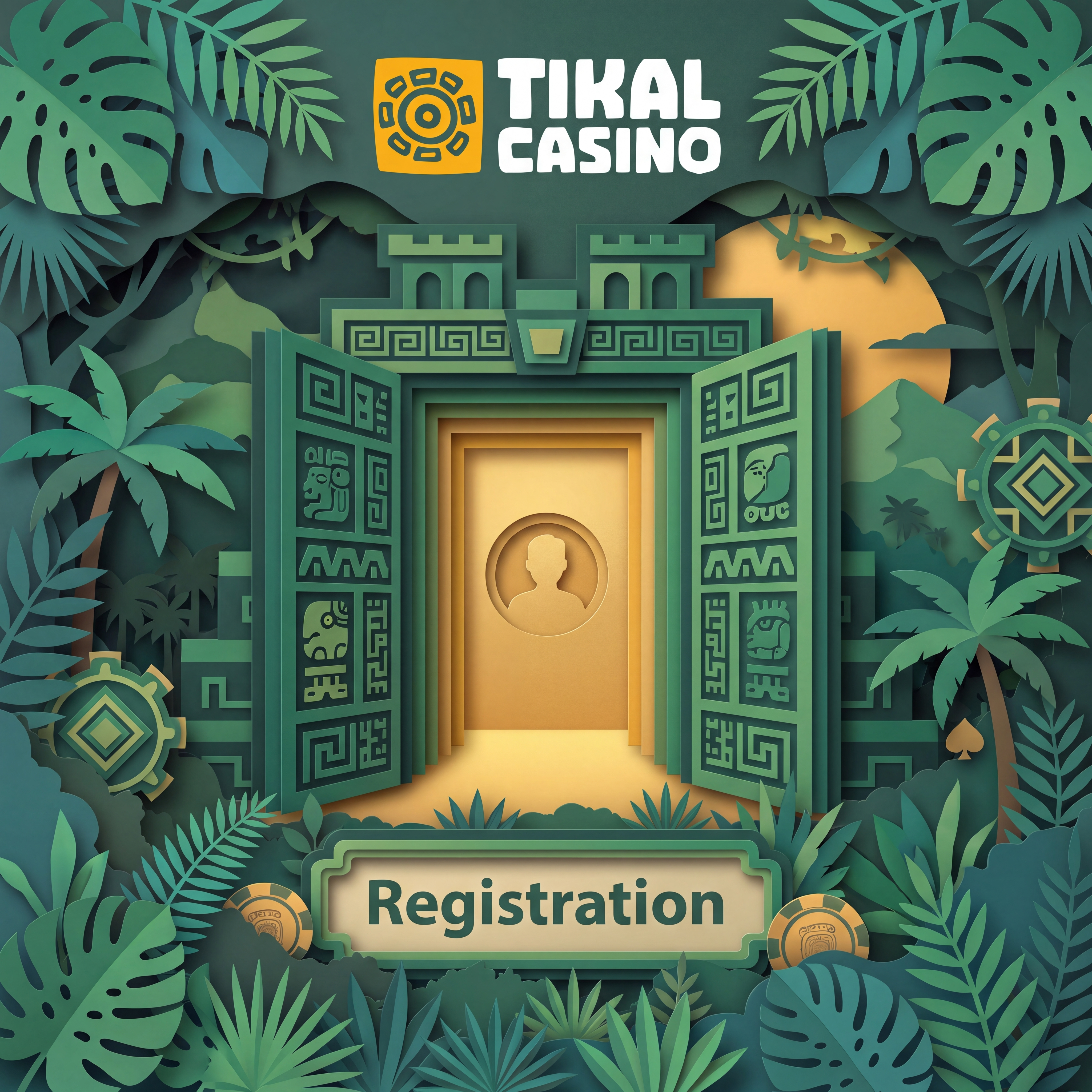 Tikal Casino mobile play in a jungle setting